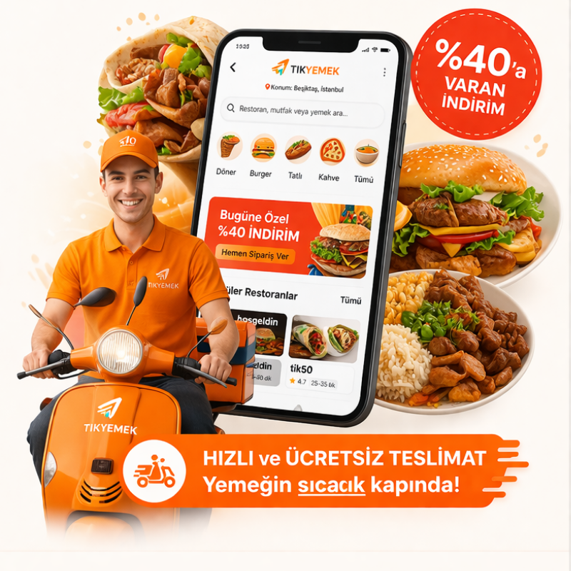 Tıkyemek'te Kuryeniz Olsun veya Olmasın Online Sipariş, Gel-Al ve Rezervasyon Fırsatları