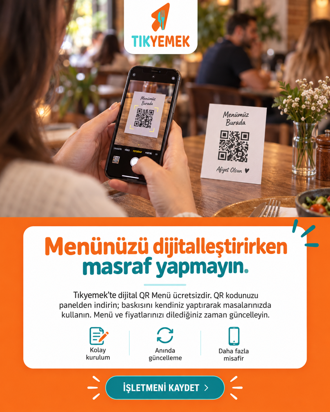 Ücretsiz QR Menü Nedir, Restoranlara Ne Sağlar?